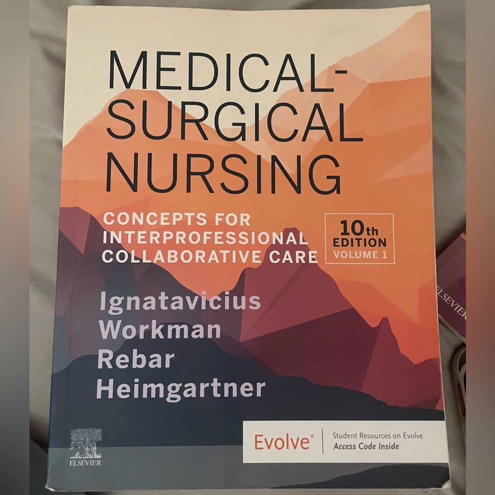Medical-Surgical Nursing book 10th edition.